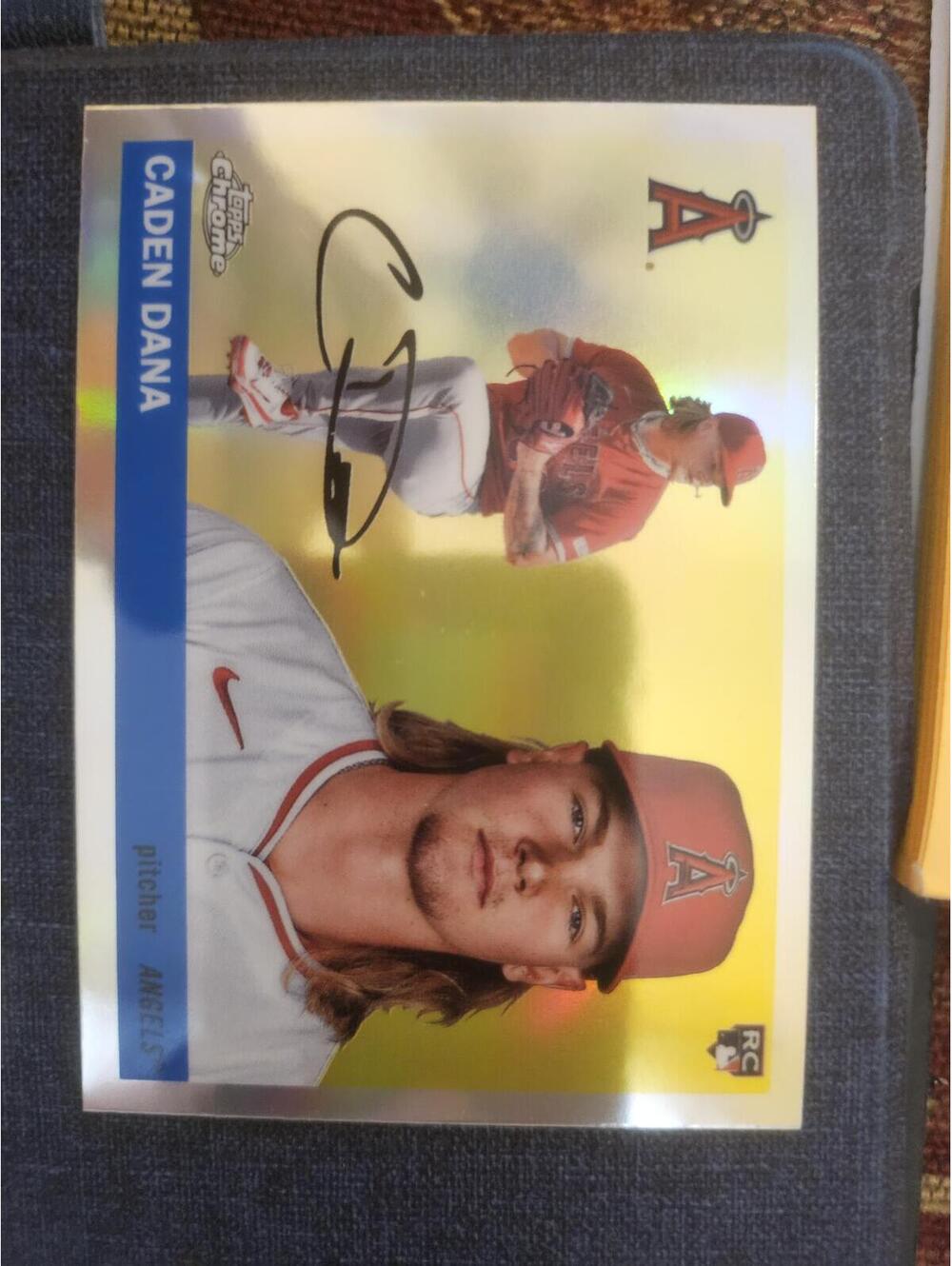 Caden Dana (RC) - 2025 Topps Chrome Platinum 1955 Rails & Sails - #247 Angels
